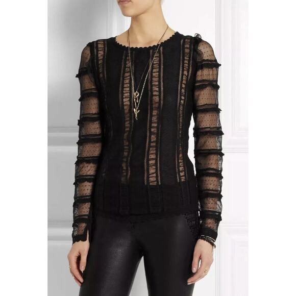 Isabel Marant Quena‎ Swiss Dot Top Blouse Size 6 New with Tags - Picture 3 of 7